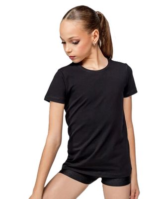 GF, QGA Training T-shirt, Black, Basic with Logo QG, Cotton (34-38)
