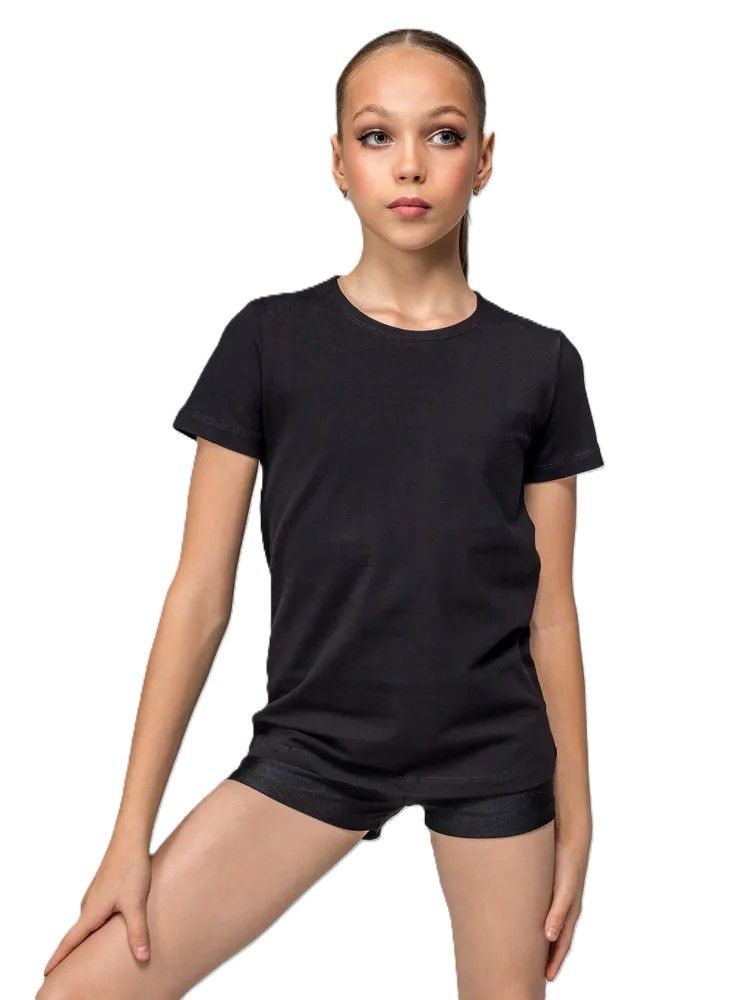 GF, QGA Training T-shirt, Black, Basic with Logo QG, Cotton (34-38)