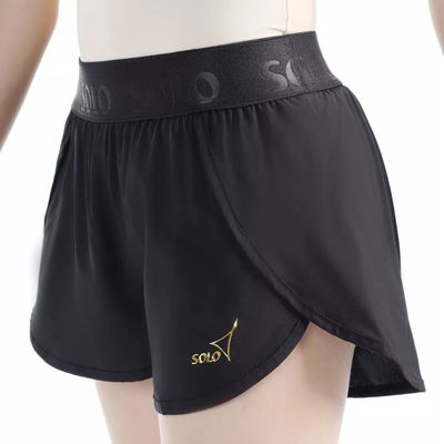 SOLO Double-layered shorts with briefs, Black RG769-107 (34-42)