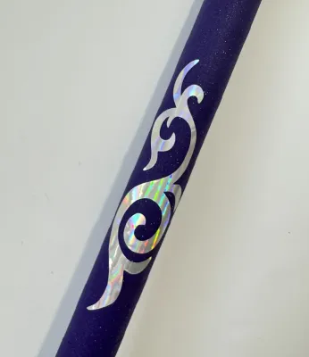 No. 15 Ornament sticker, Wrapping for hoop/clubs (SILVER HOLOGRAM)