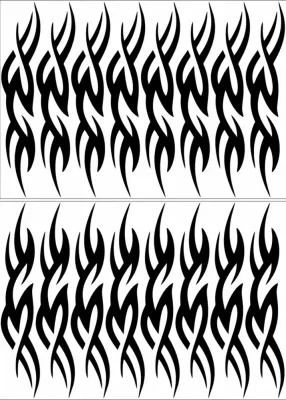 No. 23 Ornament sticker, Wrapping for hoop/clubs (BLACK)