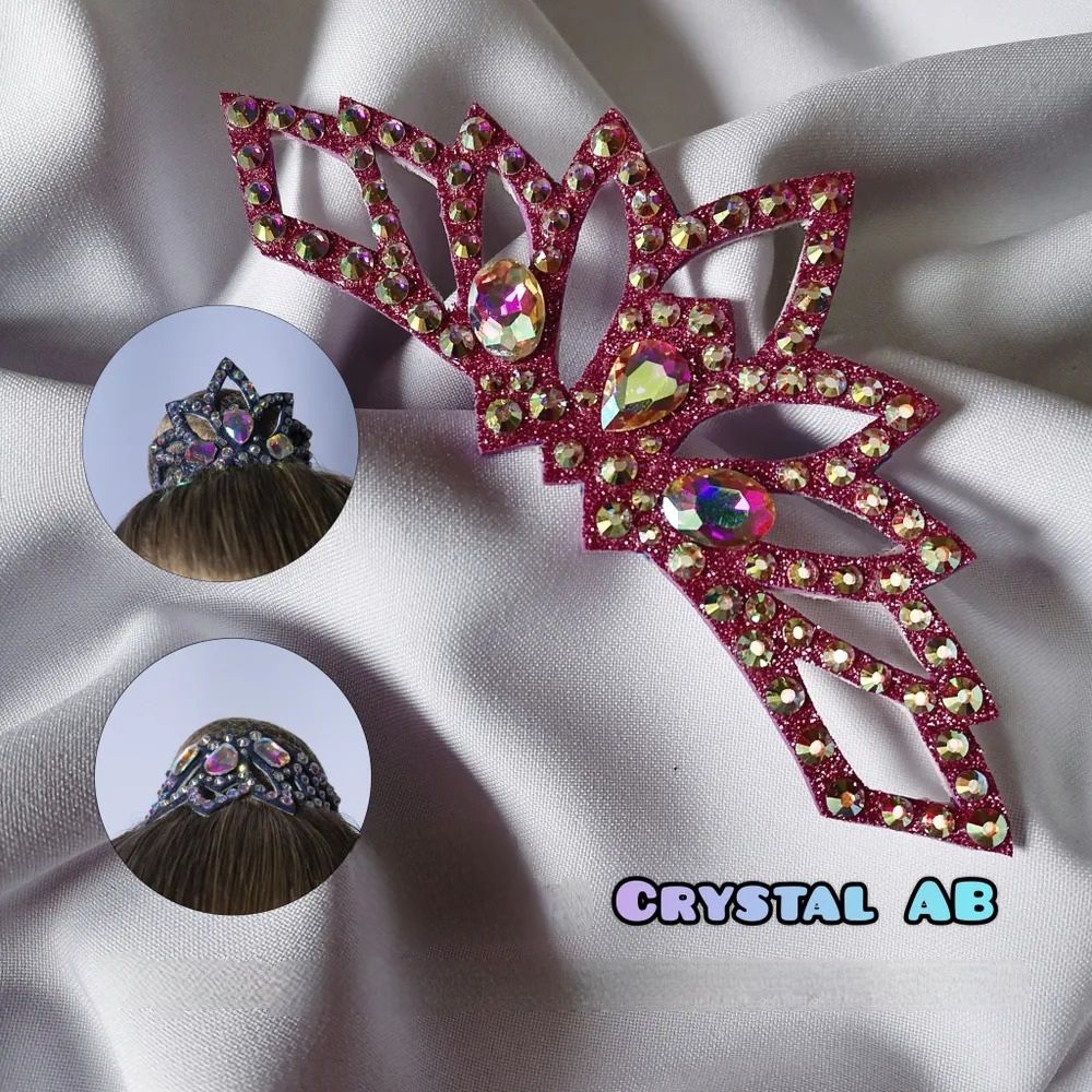 No. 5 RG Hair bun Crown (Fuchsia)