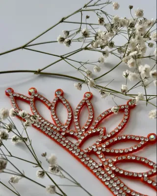 No. 7 RG Hair bun Crown (Orange)