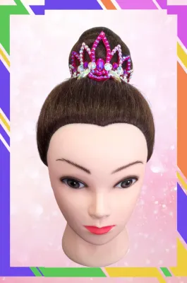 No. 23 RG Hair bun Crown (Pink)
