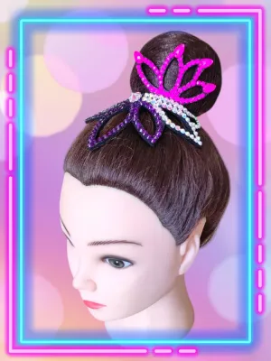 No. 27 RG Hair bun Crown (Pink-Purple-White)