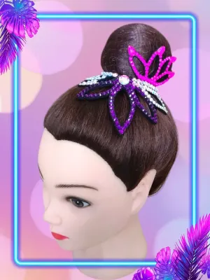 No. 27 RG Hair bun Crown (Pink-Purple-White)