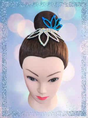 No. 24 RG Hair bun Crown (Blue-Silver)