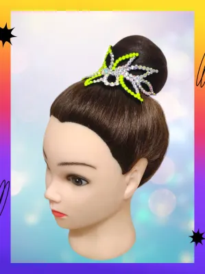 No. 16 RG Hair bun Crown (Yellow Neon)