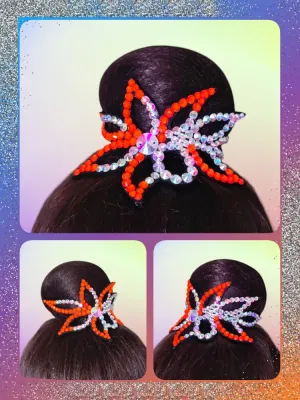No. 15 RG Hair bun Crown (Orange Neon)