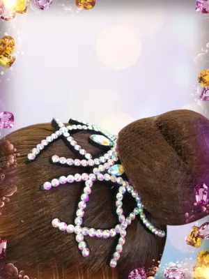 No. 30 RG Hair bun Crown (Silver Hologram)