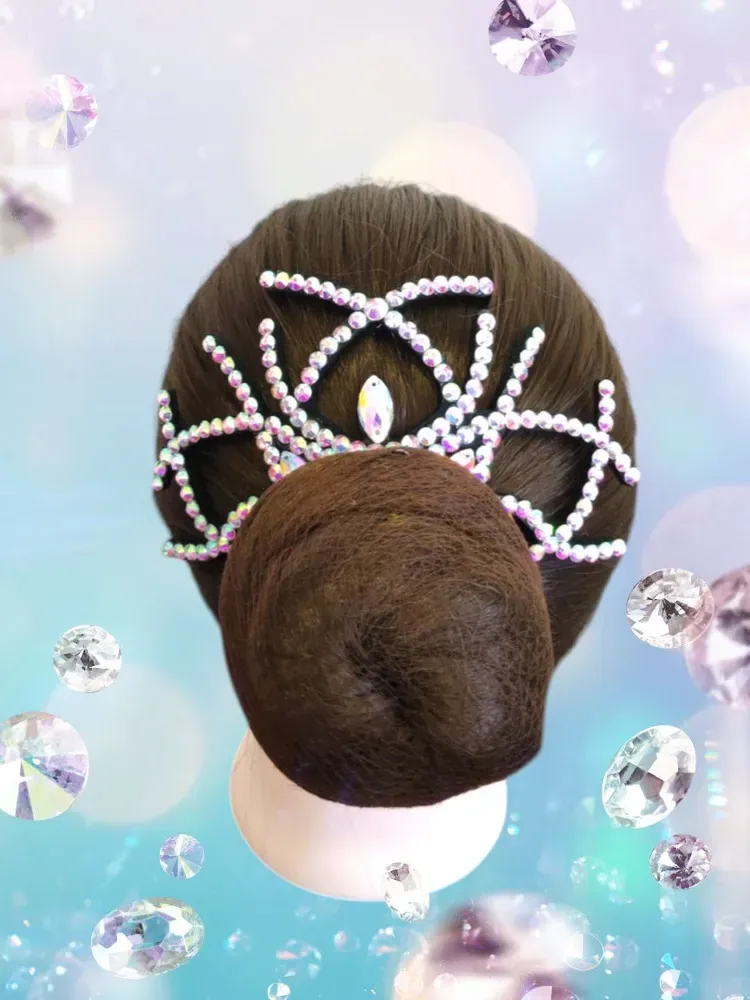 No. 30 RG Hair bun Crown (Silver Hologram)