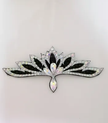 No. 40 RG Hair bun Crown (Black-Silver)