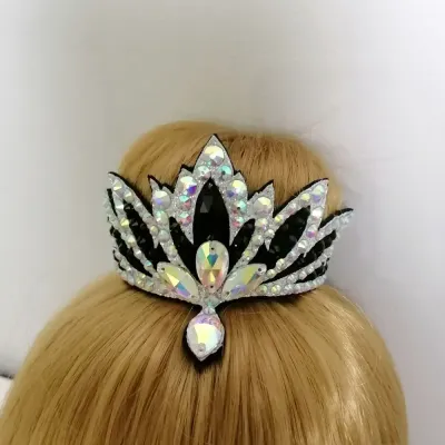 No. 40 RG Hair bun Crown (Black-Silver)
