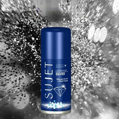 SUJET Glittered Hairspray 100 ml (Silver)