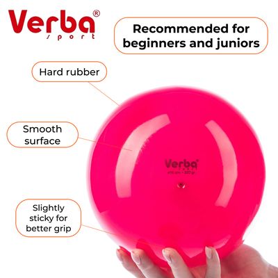 VERBA Sport Gymnastic ball Juniors 16 cm monochrome. (Pink)