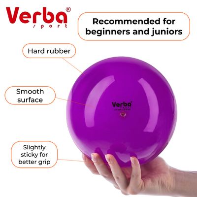 VERBA Sport Gymnastic ball Juniors 17 cm monochrome. (Violet)