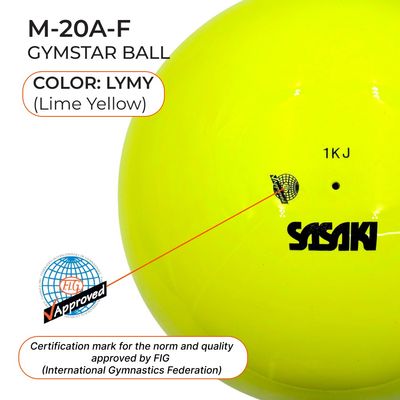 SASAKI 18.5 cm Gymnastic ball Seniors M-20A FIG (LYMY)