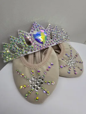 RG Set of Half Shoes &amp; Tiara Crystals (Heart)