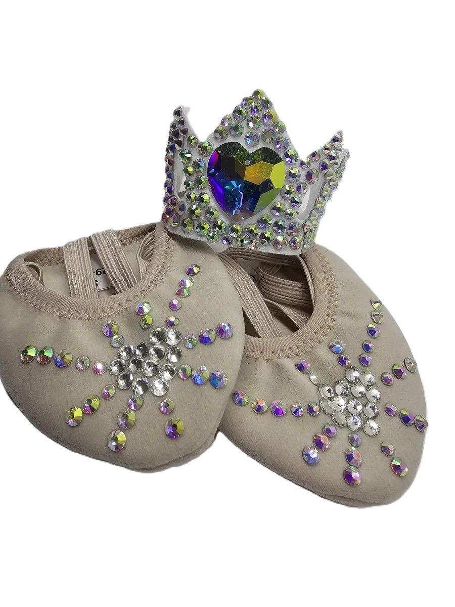 RG Set of Half Shoes &amp; Tiara Crystals (Heart)