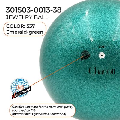 CHACOTT 18,5 cm Jewelry Ball Seniors 3015030013-98 FIG Emerald Green (537)