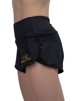 RIALITTA Double-layered shorts with briefs, Black (36-42)