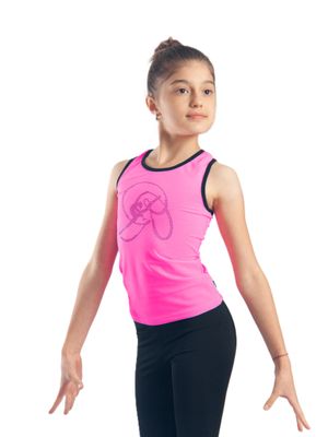 RIALITTA Racerback tank top with rhinestones, Biflex (36-42) Pink