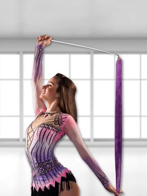 FIABLE Ribbon 4m with stick. Violet.