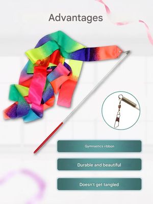FIABLE Ribbon 4m with stick. Multicolor.