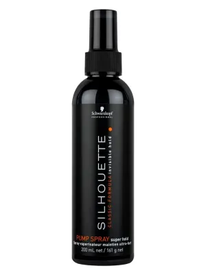 Schwarzkopf Professional, Silhouette, Classic Formula Invisible Hold Pump spray 200 ml (ULTRA-STRONG HOLD)*