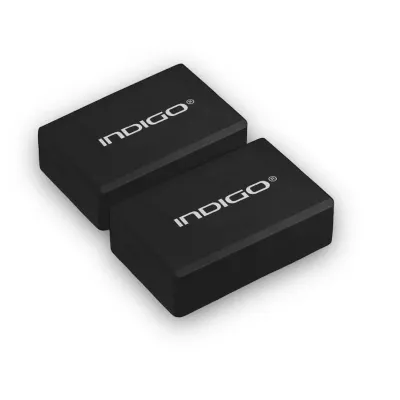 INDIGO EVA Foam and Lightweight Non-Slip  Block 22.8x15.2x7.6 cm (Black)