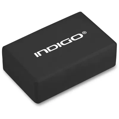 INDIGO EVA Foam and Lightweight Non-Slip  Block 22.8x15.2x7.6 cm (Black)