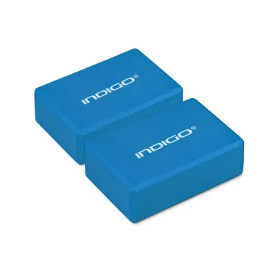 INDIGO EVA Foam and Lightweight Non-Slip  Block 22.8x15.2x7.6 cm (Blue)