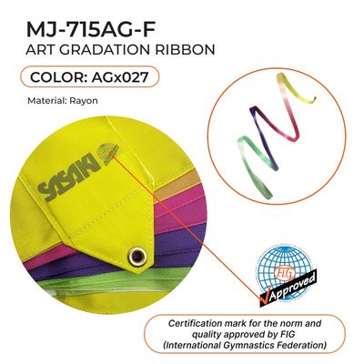 SASAKI Gymnastic ribbon 5 m MJ-715AG (AGx027) FIG
