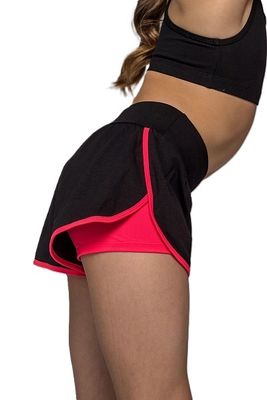 GF Double shorts "Fortune" Cotton, Black-Coral (34-42)*
