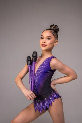GF Leotard "Night Horizon" Purple, 38 (147-158cm)*