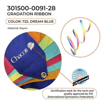 CHACOTT GRADATION Gymnastic ribbon 5 m 301500 0091-28 FIG (722)