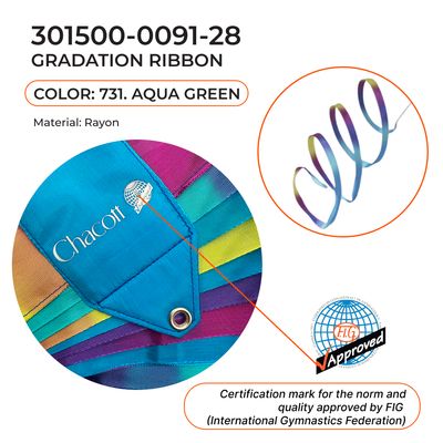 CHACOTT GRADATION Gymnastic ribbon 5 m 301500 0091-28 FIG (731)