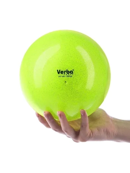 VERBA Sport Gymnastic ball Juniors 17 cm Glitter. (Lime)