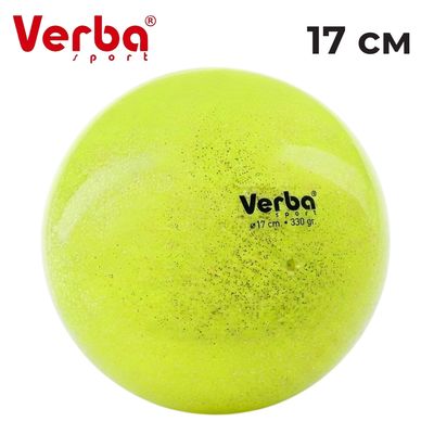 VERBA Sport Gymnastic ball Juniors 17 cm glitter. (Lemon)