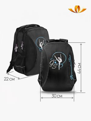VARIANT GS 216 Gymnastics Backpack, Silver-Blue Embroidery (L)