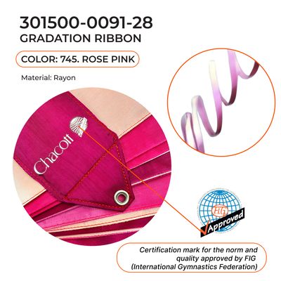 CHACOTT GRADATION Gymnastic ribbon 5 m 301500 0091-28 FIG (745)