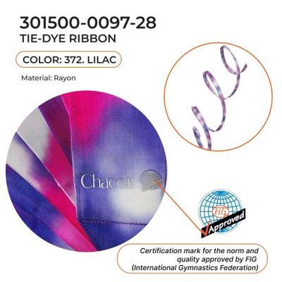 CHACOTT Tie Dye Ribbon 5m 301500 0097-28 FIG (372)