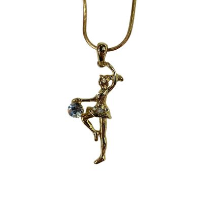 BALLETKIDS Тае Gymnast with ball chain (Gold &amp; Silver)