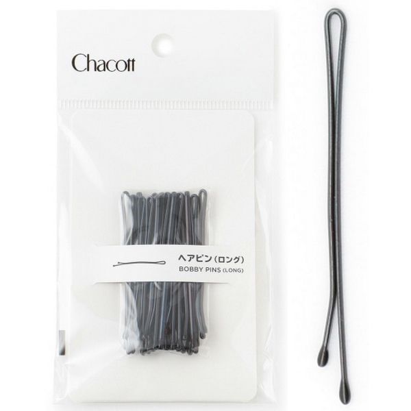 CHACOTT Bobby Pin Long 503644 0931-28 Black (50mm)