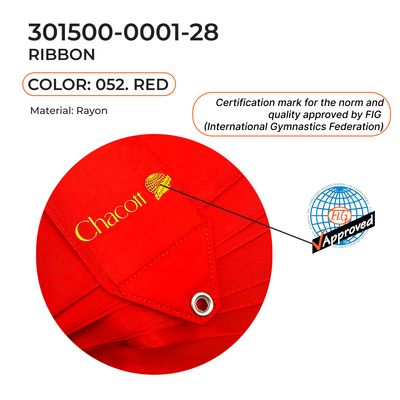 CHACOTT Gymnastic ribbon 6 m 301500 0001-98 FIG (052) Red
