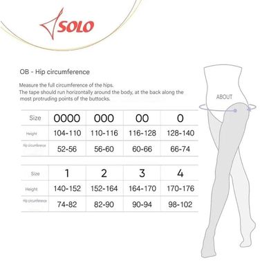 SOLO Stirrup tights, 80 DEN, Skin, TR169-27