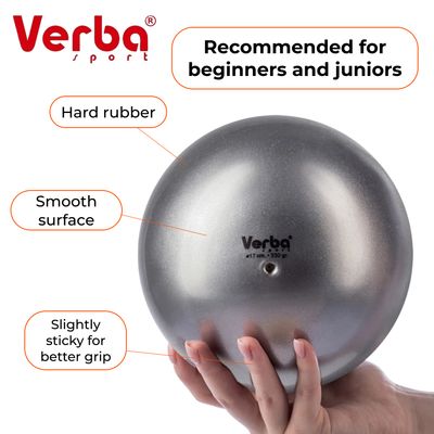 VERBA Sport Gymnastic ball Juniors 17 cm metallic (Silver)