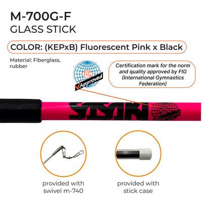SASAKI Fiberglass Stick 60 cm Seniors M-700G-F FIG (KEPxB)