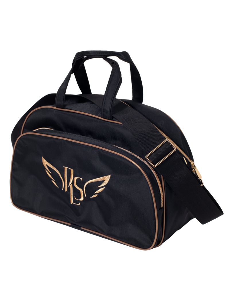 P.L.S "Tiffany" Gymnastics Bag, Gold Embroidery, Black*