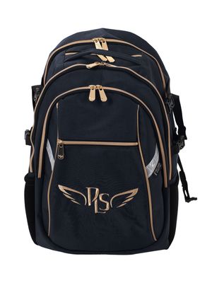 P.L.S "Champion Maxi" Gymnastics Backpack, Gold Embroidery (L) Black*